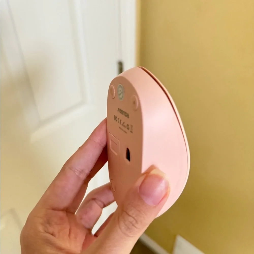Pink Wireless Mouse with USB Receiver